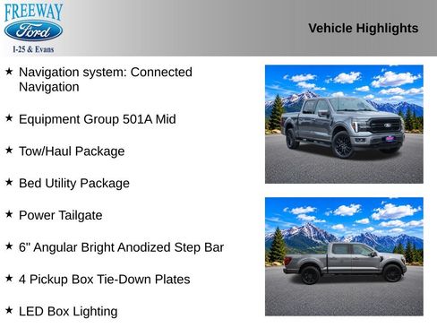 Used 2025 Ford F150 Lariat w/ Equipment Group 501A Mid AWD/4WD image 2