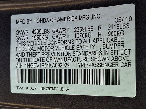 Used 2019 Honda Accord EX-L image 27