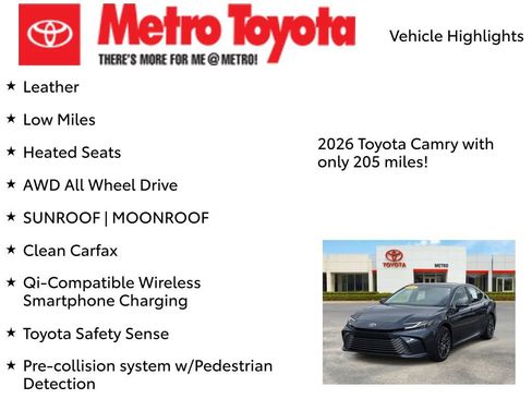 Used 2026 Toyota Camry XLE w/ Premium Plus Package image 8