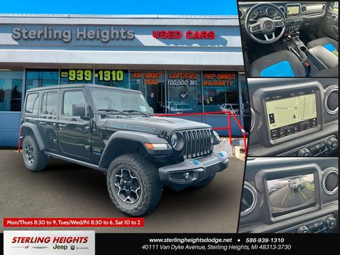 Used 2022 Jeep Wrangler Unlimited Rubicon 4xe AWD/4WD image 1