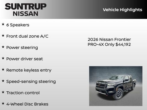 New 2026 Nissan Frontier PRO-4X w/ Pro Premium Package AWD/4WD image 8