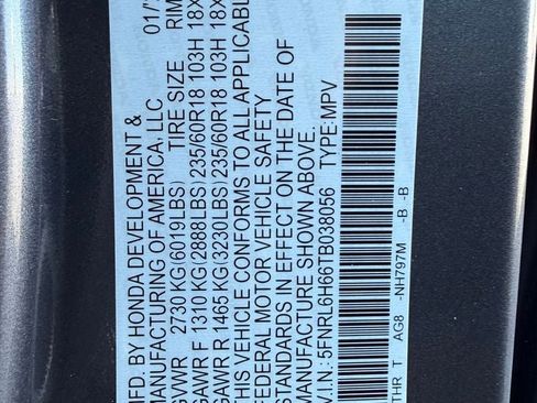 New 2026 Honda Odyssey EX-L image 43