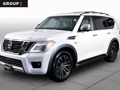 Used 2017 Nissan Armada Platinum w/ Captain Seat Package RWD image 1