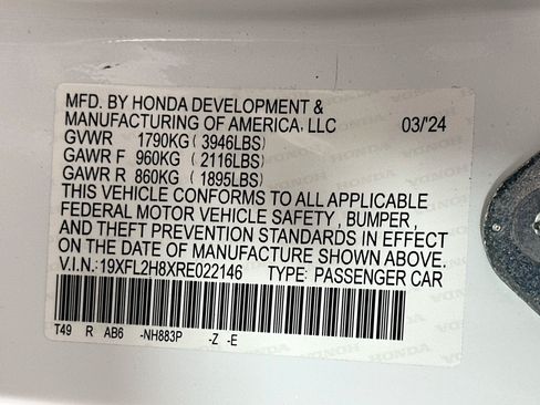 Used 2024 Honda Civic Sport image 30