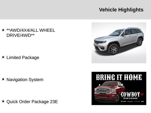 Used 2024 Jeep Grand Cherokee Limited AWD/4WD image 2
