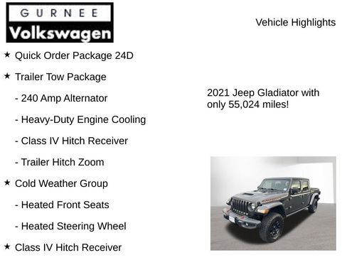 Used 2021 Jeep Gladiator Mojave w/ Cold Weather Group AWD/4WD image 8