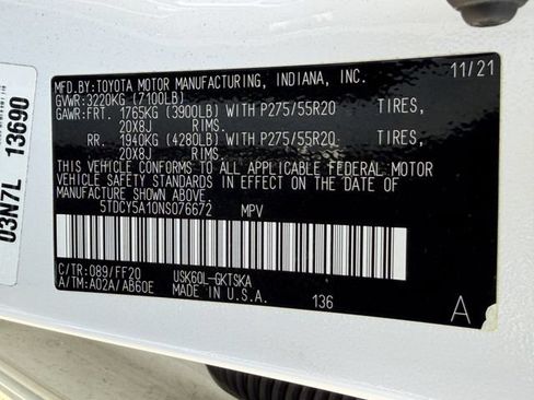 Certified 2022 Toyota Sequoia TRD Sport RWD image 29