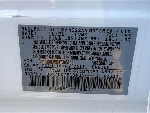 Used 2021 Nissan Sentra SV FWD image 37