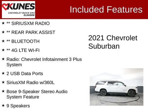 Used 2021 Chevrolet Suburban RST w/ Luxury Package image 3
