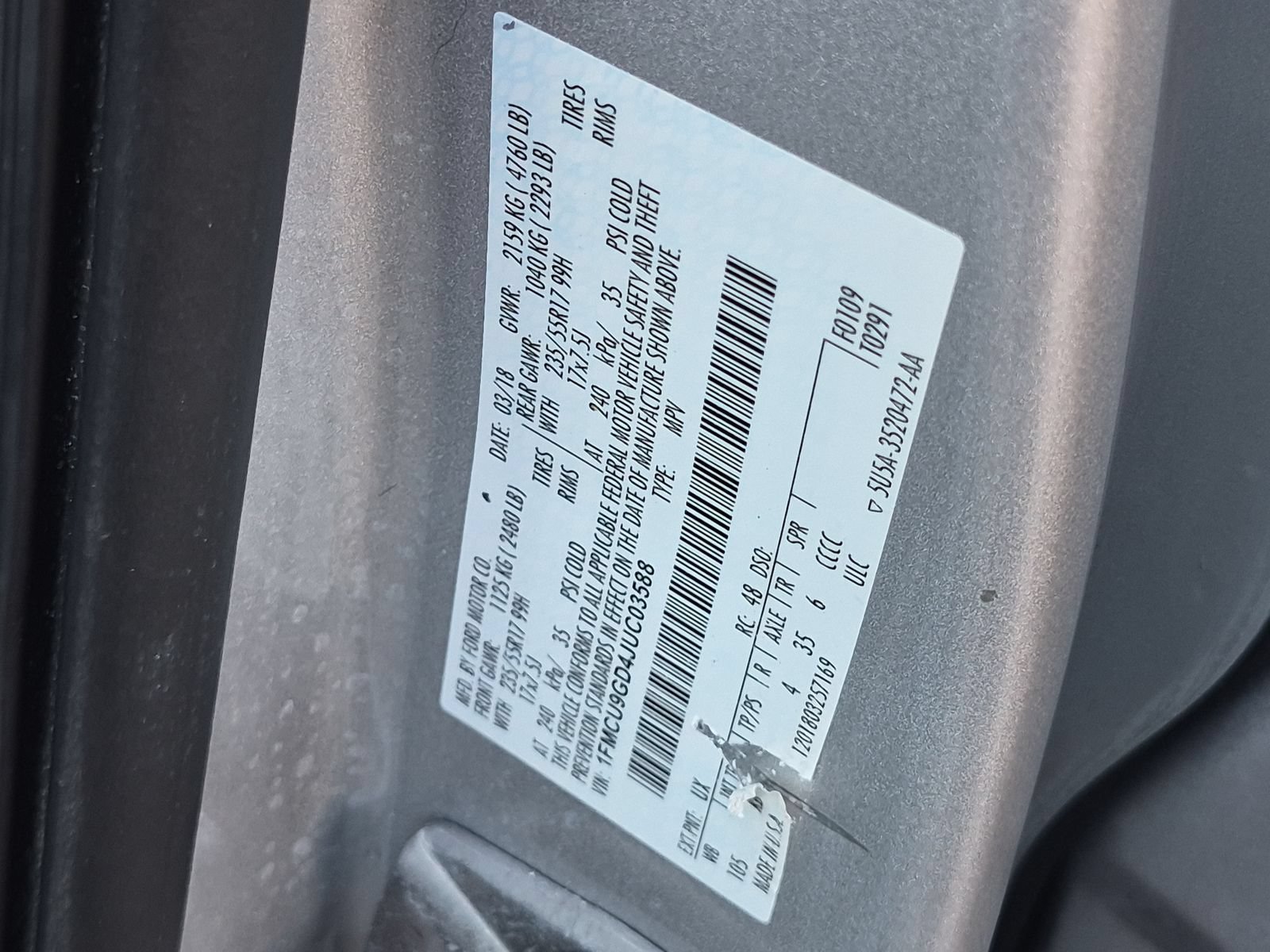 Used 2018 Ford Escape SE AWD/4WD image 33