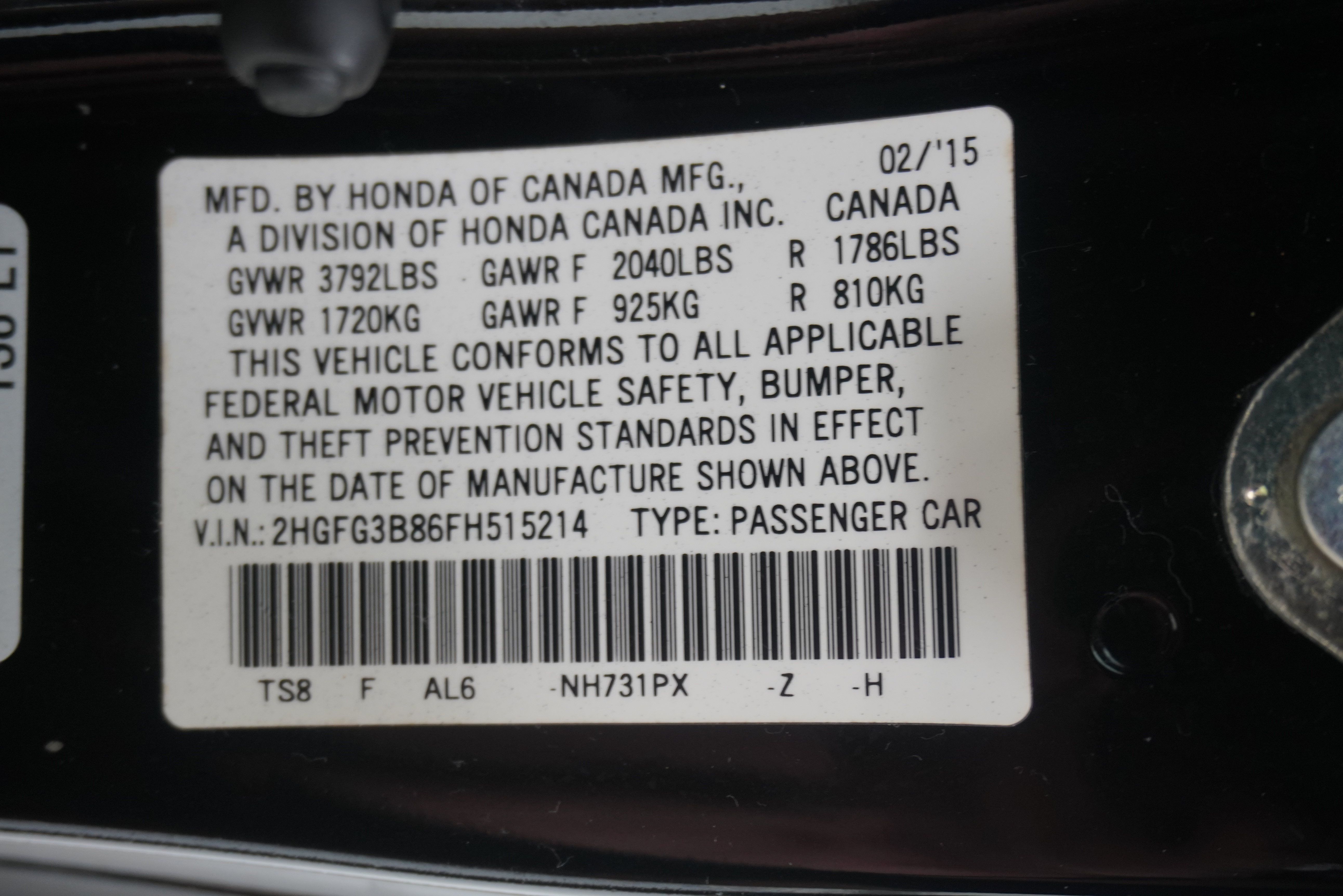 Used 2015 Honda Civic EX image 30