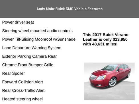 Used 2017 Buick Verano Leather w/ Experience Buick Package image 12