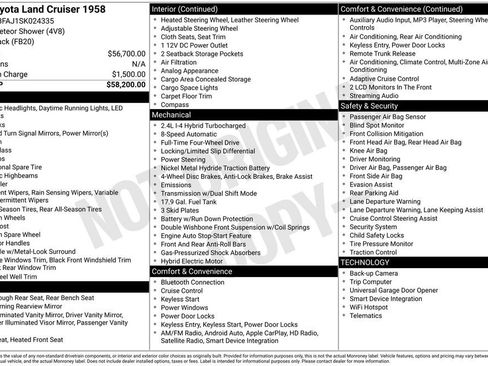 Used 2025 Toyota Land Cruiser 1958 image 5