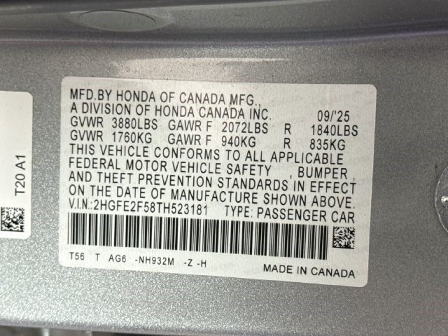 Used 2026 Honda Civic Sport image 39