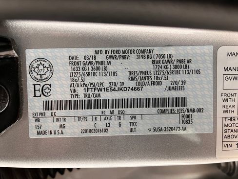 Used 2018 Ford F150 XLT w/ Equipment Group 301A Mid AWD/4WD image 30