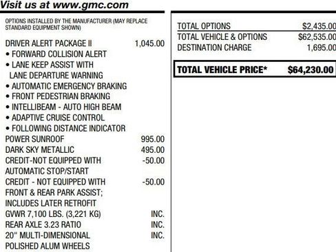 Certified 2022 GMC Sierra 1500 Denali w/ Driver Alert Package II AWD/4WD image 2
