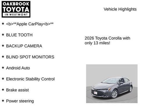Certified 2026 Toyota Corolla SE FWD image 6