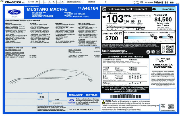 Used 2023 Ford Mustang Mach-E Premium RWD image 48