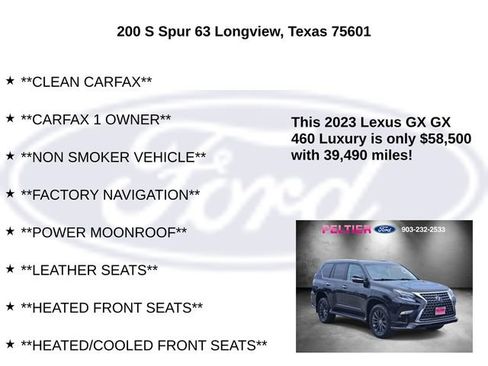 Used 2023 Lexus GX 460 Luxury w/ Sport Design Package AWD/4WD image 5