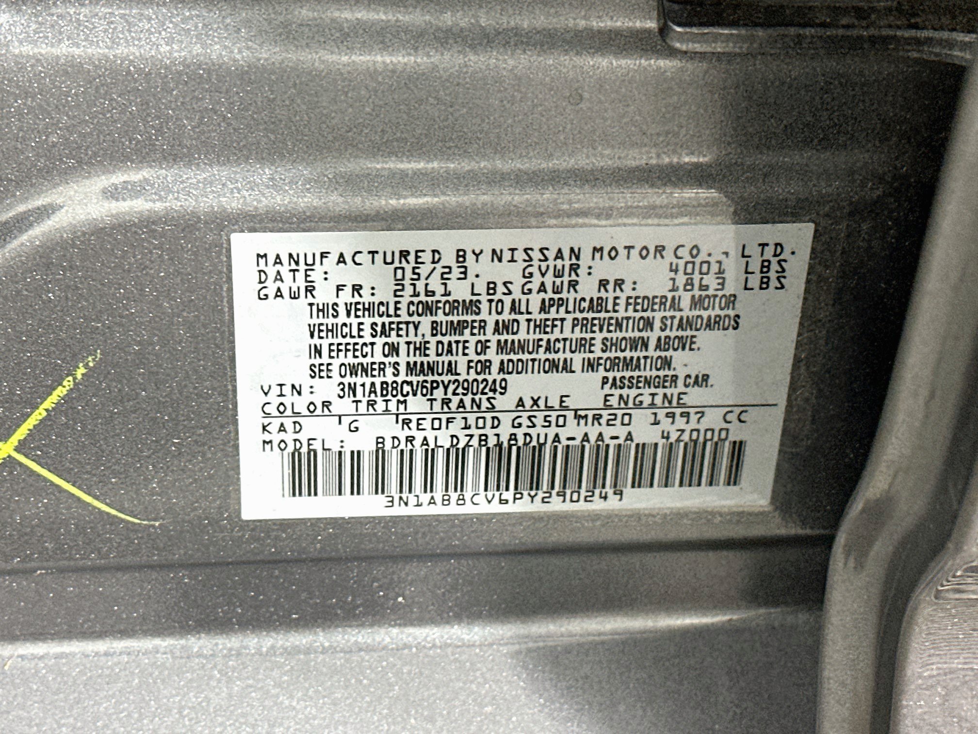 Used 2023 Nissan Sentra SV FWD image 12