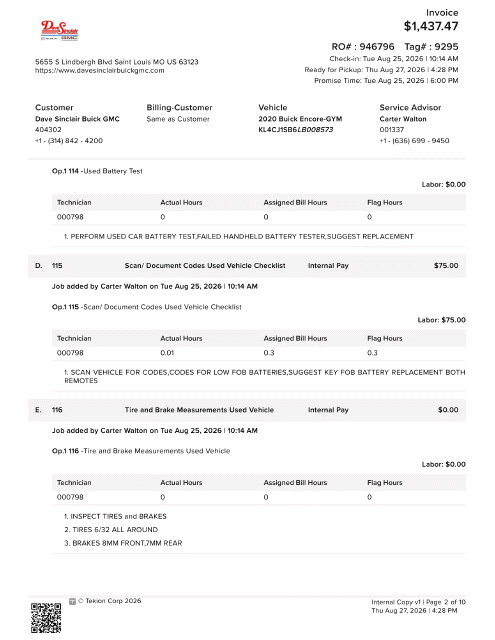 Used 2020 Buick Encore Sport Touring w/ Safety Package FWD image 35