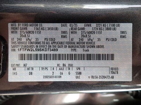 New 2025 Ford F150 STX w/ Equipment Group 200A image 23