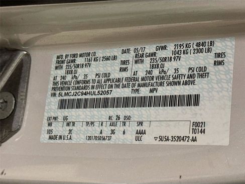 Used 2017 Lincoln MKC Select w/ Select Plus Package FWD image 31