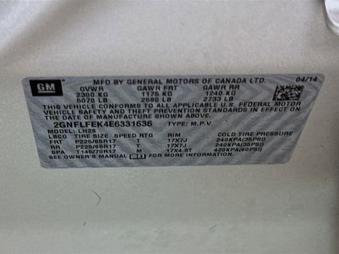 Used 2014 Chevrolet Equinox LT w/ Driver Convenience Package image 29