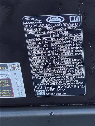 New 2027 Land Rover Range Rover Sport SE AWD/4WD image 17
