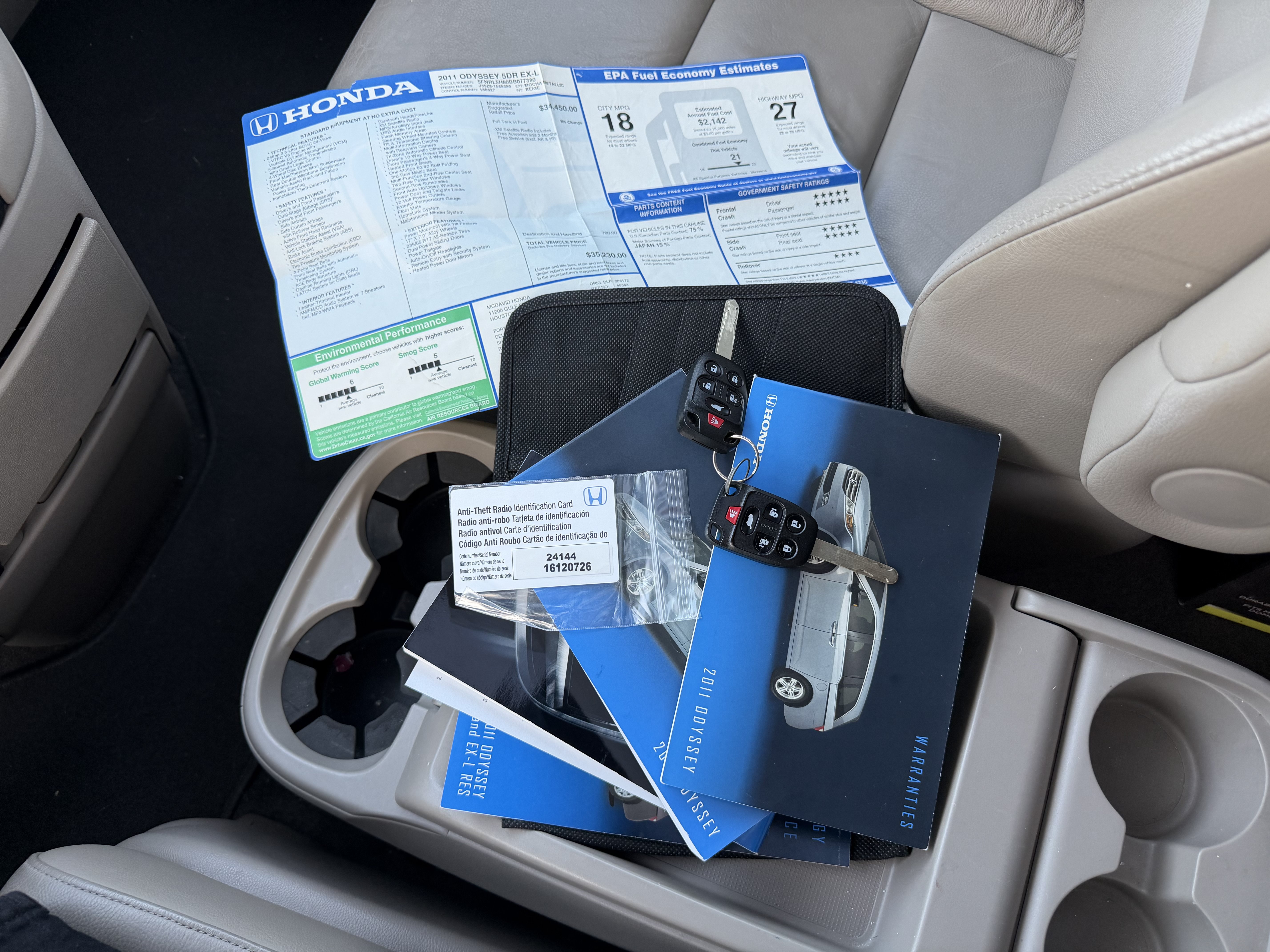 Used 2011 Honda Odyssey EX-L image 20