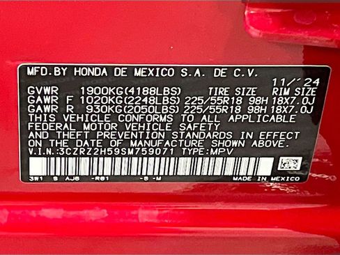 Used 2025 Honda HR-V Sport image 30
