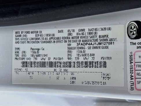 Used 2018 Ford Fiesta S FWD image 40