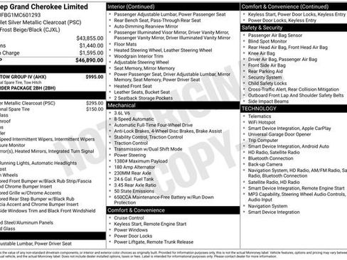 Used 2021 Jeep Grand Cherokee Limited w/ Trailer Tow Group IV AWD/4WD image 35