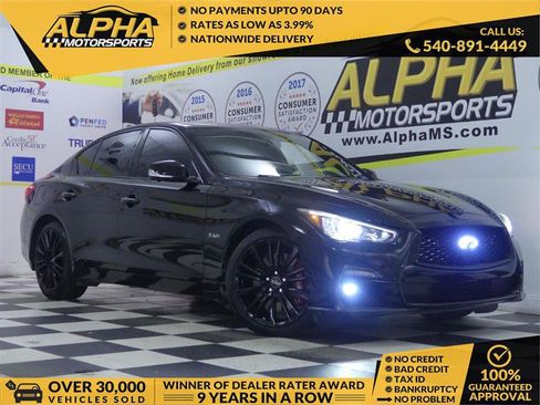 Used 2018 INFINITI Q50 Red Sport 400 w/ Sensory Package (Sport) AWD/4WD image 1