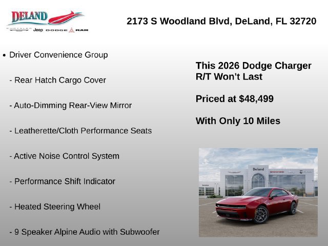 New 2026 Dodge Charger R/T w/ Performance Handling Group AWD/4WD image 29