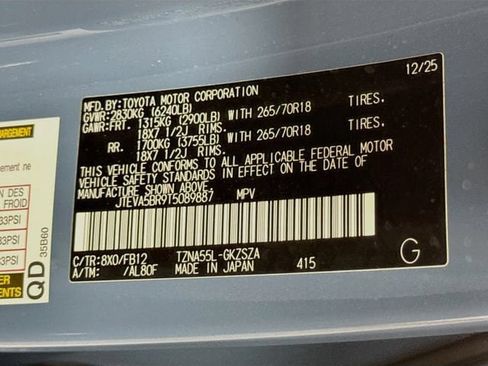 Certified 2026 Toyota 4Runner TRD Off-Road AWD/4WD image 33