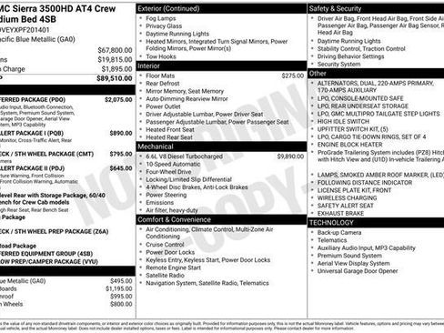 Used 2023 GMC Sierra 3500 AT4 w/ AT4 Preferred Package AWD/4WD image 8