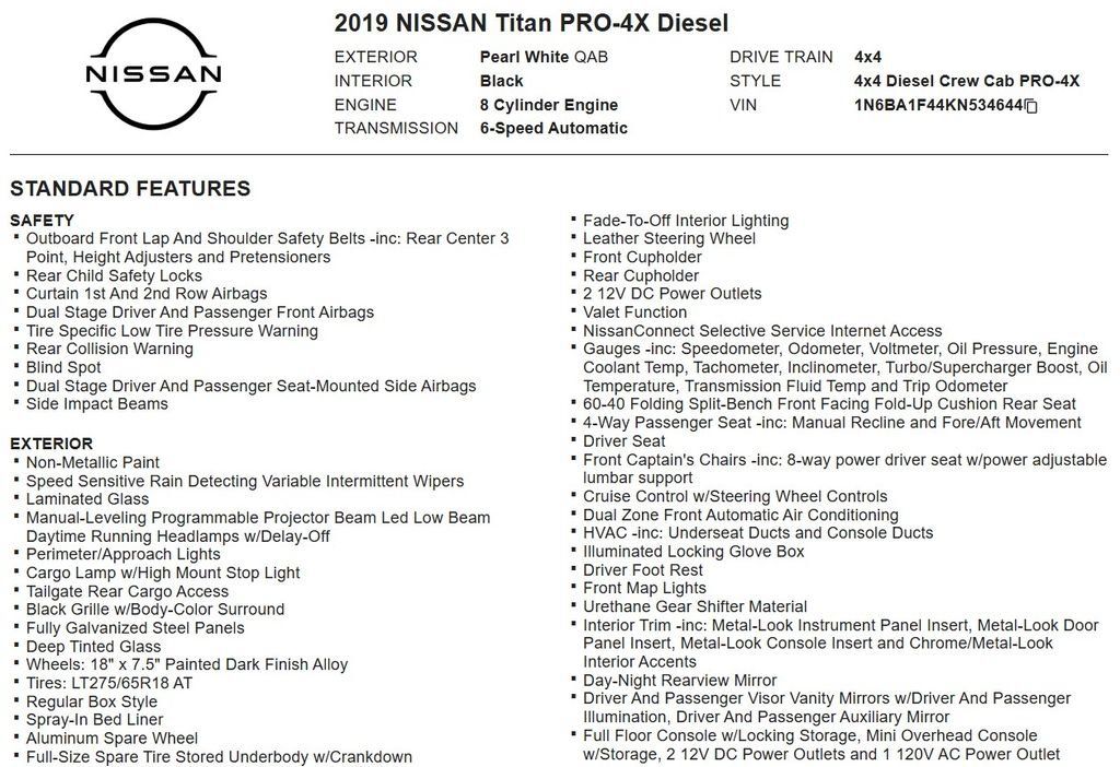 Used 2019 Nissan Titan PRO-4X AWD/4WD image 16