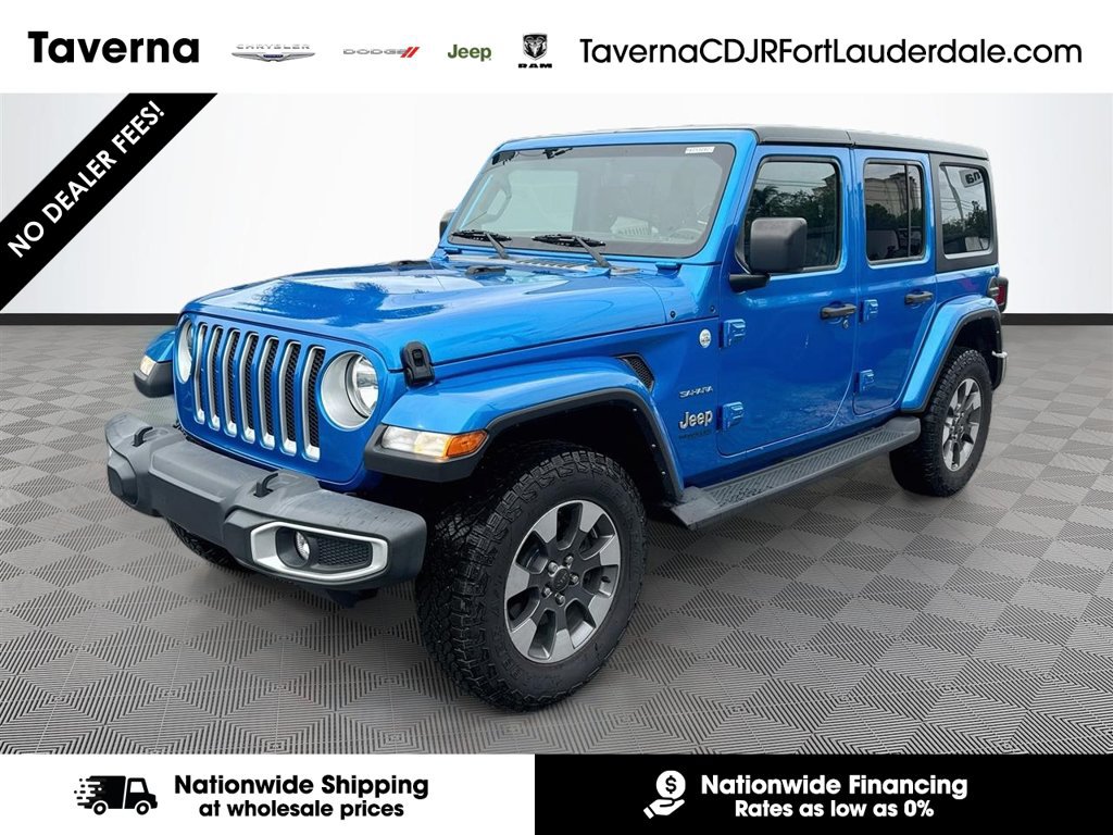 Certified 2022 Jeep Wrangler Unlimited Sahara w/ Cold Weather Group AWD/4WD image 1