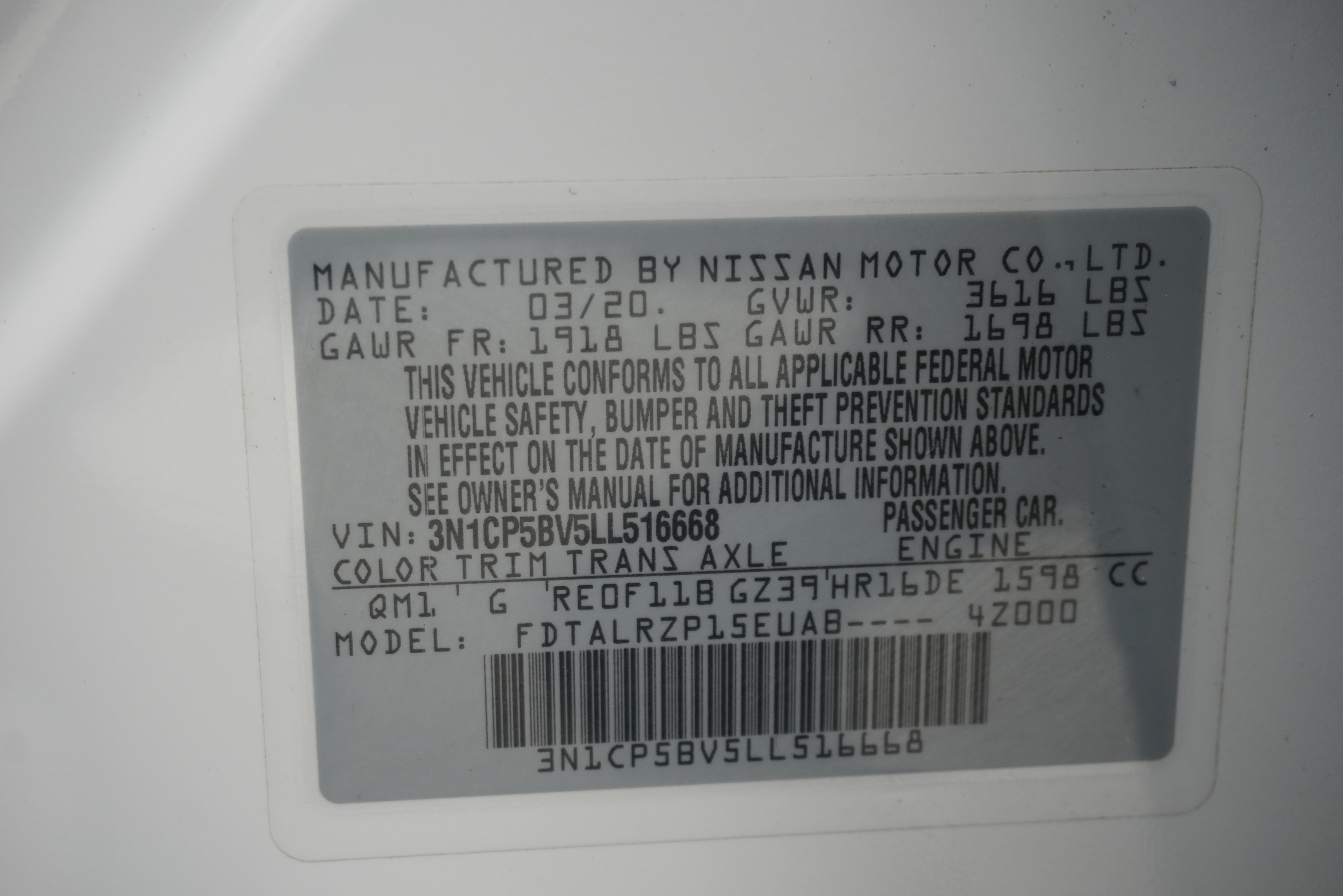 Used 2020 Nissan Kicks S FWD image 27