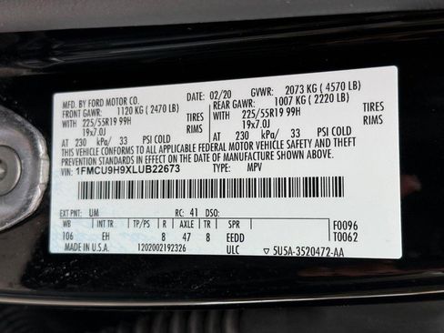 Certified 2020 Ford Escape SEL image 29