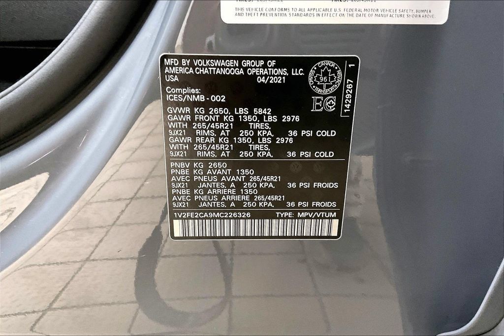 Used 2021 Volkswagen Atlas Cross Sport SEL Premium R-Line AWD/4WD image 36