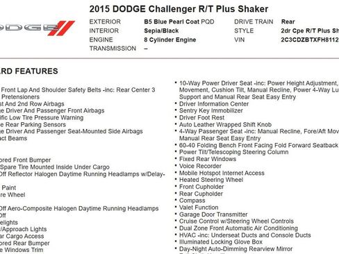 Used 2015 Dodge Challenger R/T Plus RWD image 17