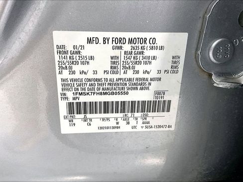 Used 2021 Ford Explorer Limited w/ Equipment Group 301A image 41