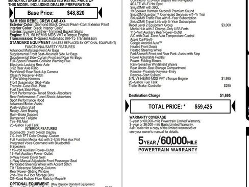 Used 2021 RAM 1500 Rebel w/ Rebel Level 2 Equipment Group AWD/4WD image 2