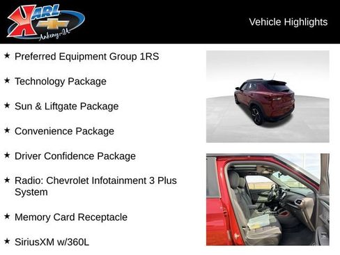 Used 2021 Chevrolet TrailBlazer RS w/ Sun and Liftgate Package image 2