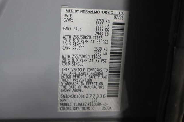 Used 2025 Nissan Pathfinder Platinum w/ Cargo Package AWD/4WD image 35