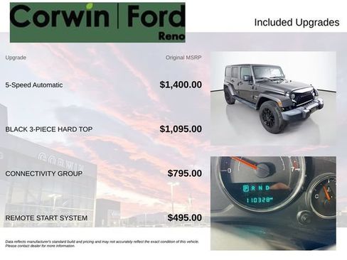 Used 2018 Jeep Wrangler Unlimited Sahara w/ Connectivity Group AWD/4WD image 3