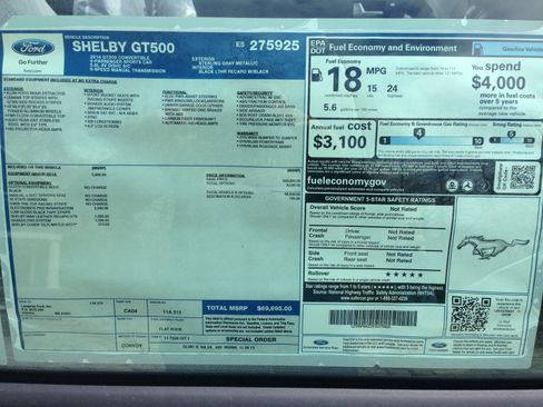 Used 2014 Ford Mustang Shelby GT500 w/ Equipment Group 821A image 25