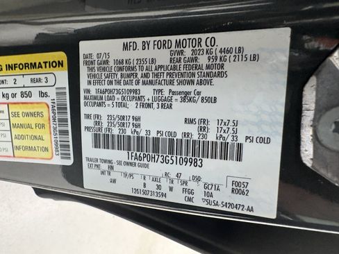 Used 2016 Ford Fusion SE FWD image 34